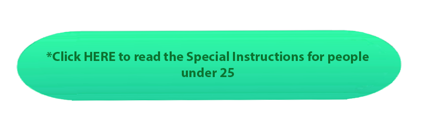 Special Instructions for Under 25 button