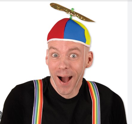 Guy wearing a Propeller Beanie