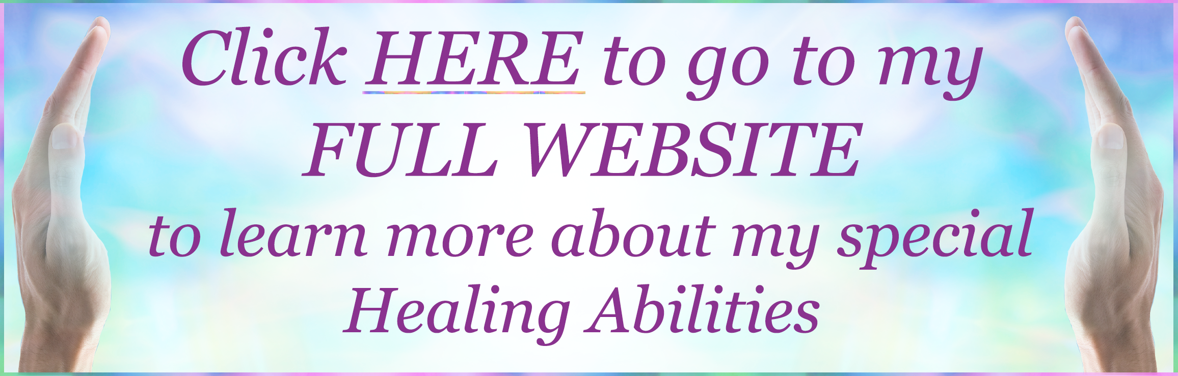 Healing rainbow hands Button -Go to my full website