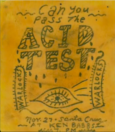 First Acid Test Flyer for Ken Babbs house